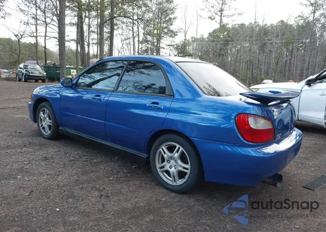 2002 Subaru Impreza Wrx from USA, damaged, VIN JF1GD29692G520719